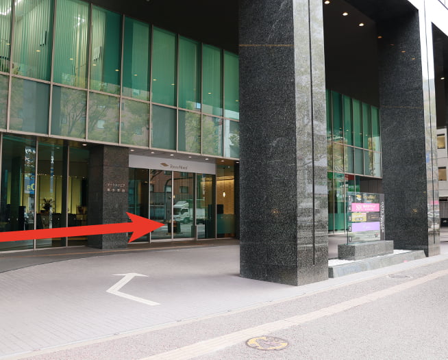 にしたんARTクリニック博多駅前院へ博多駅から徒歩で向かう道順を説明した画像