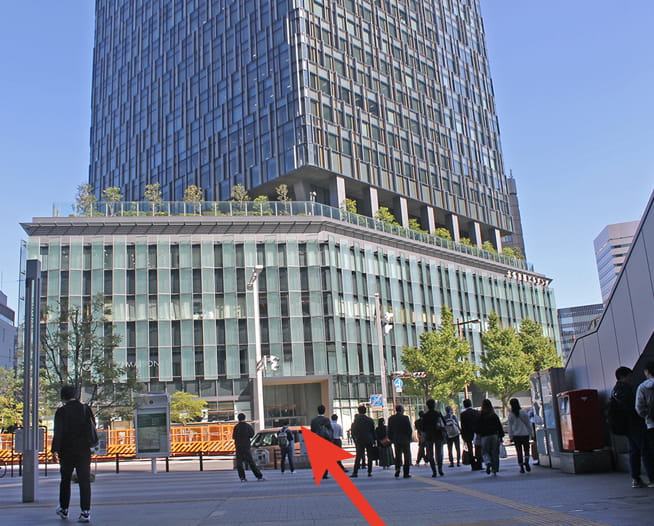 にしたんARTクリニック名古屋駅前院へ駅から徒歩で向かう道順を説明した画像