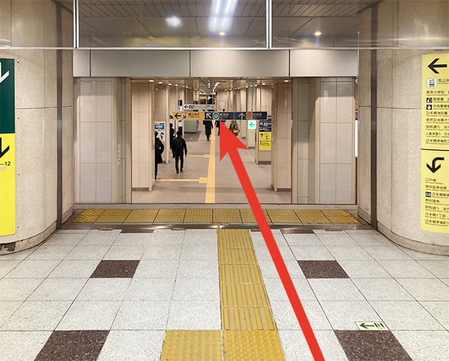 にしたんARTクリニック日本橋院へ日本橋駅から徒歩で向かう道順を説明した画像
