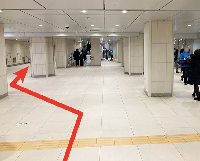 にしたんARTクリニック日本橋院へ日本橋駅から徒歩で向かう道順を説明した画像