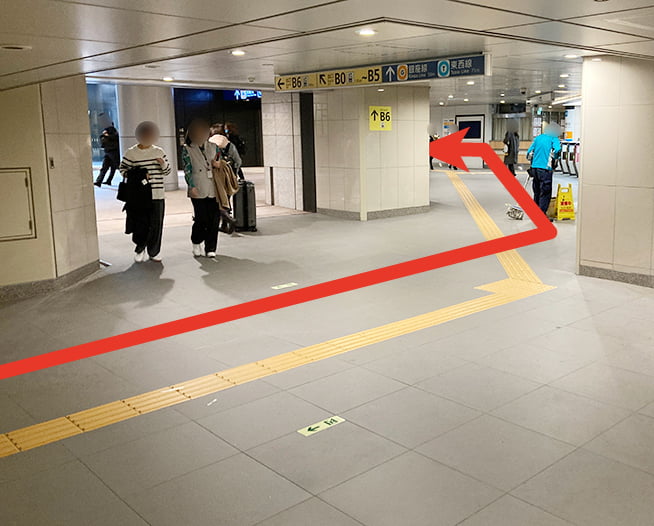 にしたんARTクリニック日本橋院へ日本橋駅から徒歩で向かう道順を説明した画像