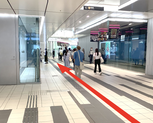 にしたんARTクリニック渋谷院へ渋谷駅から徒歩で向かう道順を説明した画像