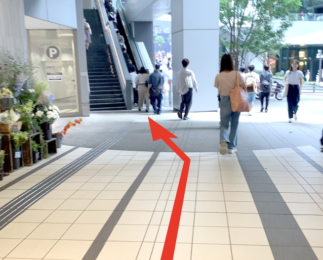 にしたんARTクリニック渋谷院へ渋谷駅から徒歩で向かう道順を説明した画像