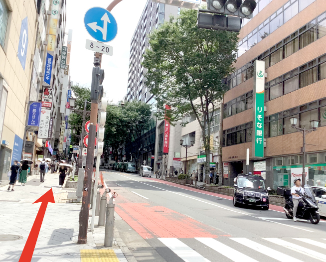 にしたんARTクリニック渋谷院へ渋谷駅から徒歩で向かう道順を説明した画像