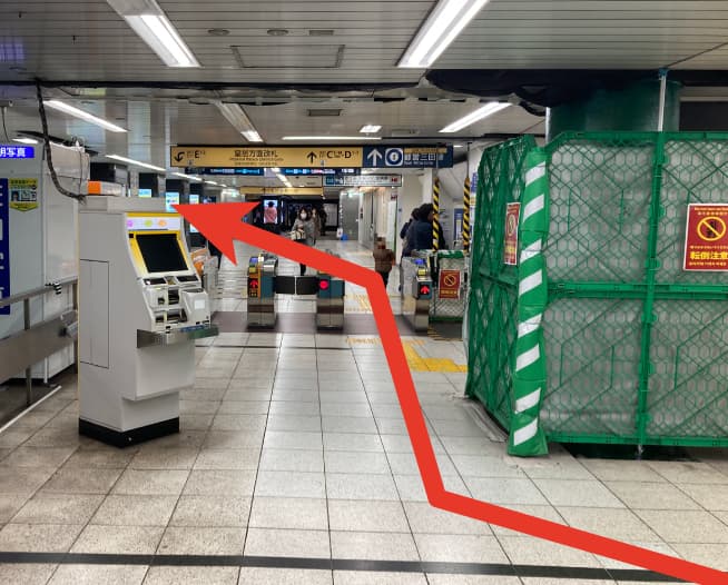 東京メトロ半蔵門線大手町駅からにしたんARTクリニック東京丸の内本院への道順を説明した画像