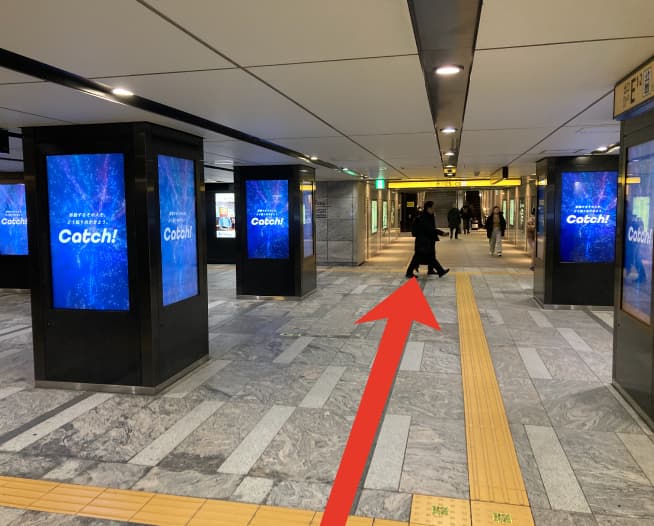 東京メトロ半蔵門線大手町駅からにしたんARTクリニック東京丸の内本院への道順を説明した画像
